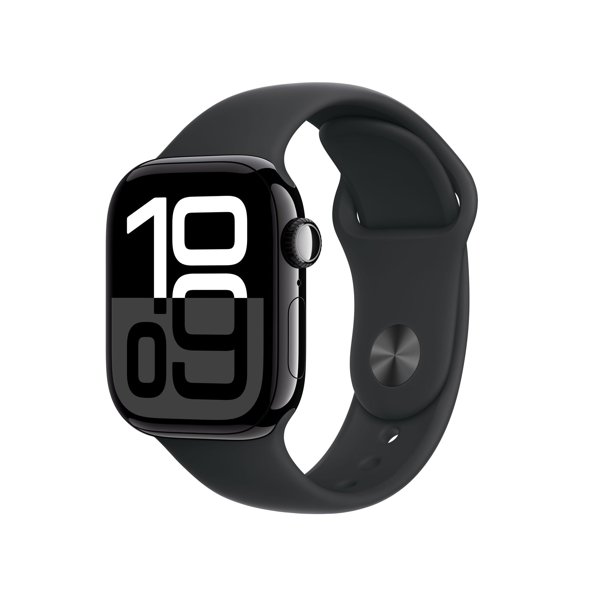 Apple Watch S10 – Smartwatch – 42 mm, GPS, OLED, 50 m, Schwarz, Bandgrösse S/M, Sportarmband