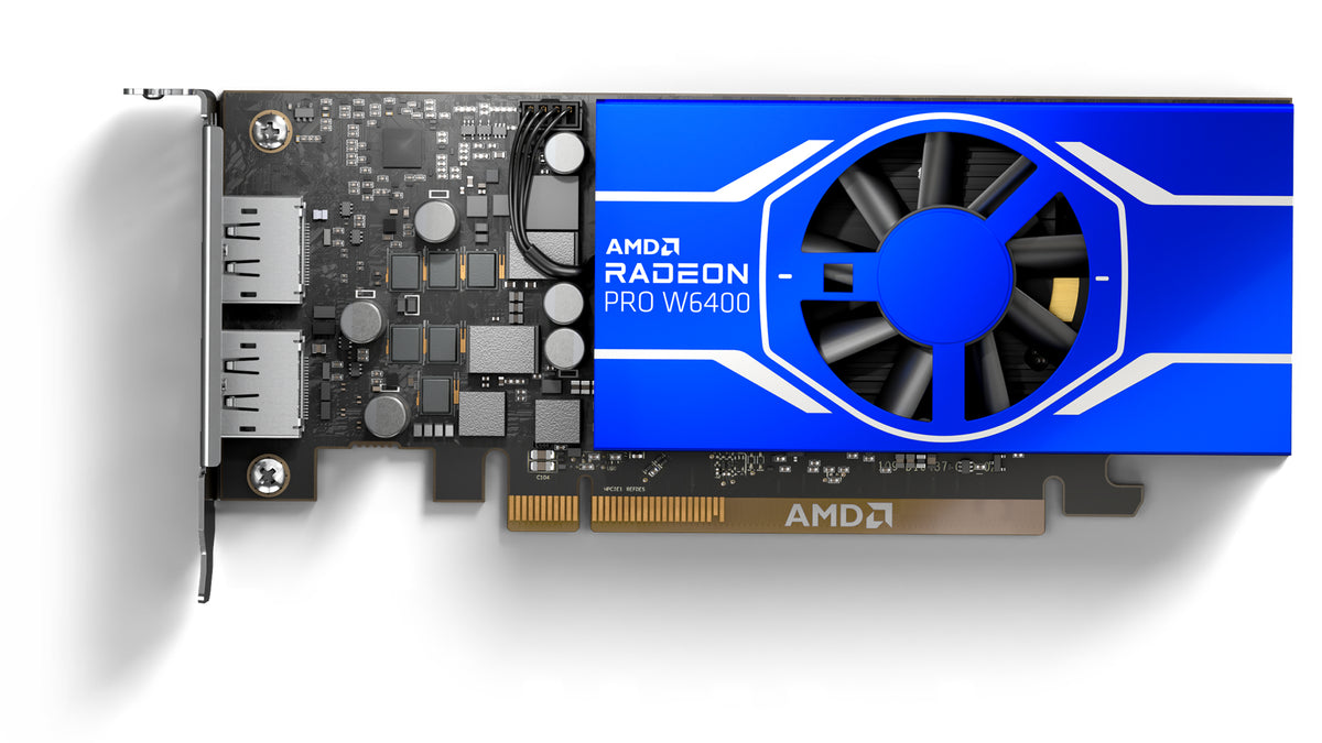AMD Radeon Pro W6400 – PCIe Grafikkarte – 4 GB GDDR6, 2×DisplayPort 1.4, PCIe 4.0 x4, Aktiv