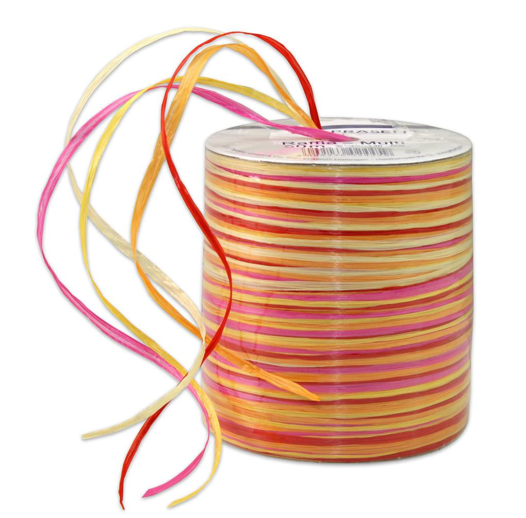 Pattberg Geschenkband Viskose, mehrfarbig – 2 mm × 50 m
