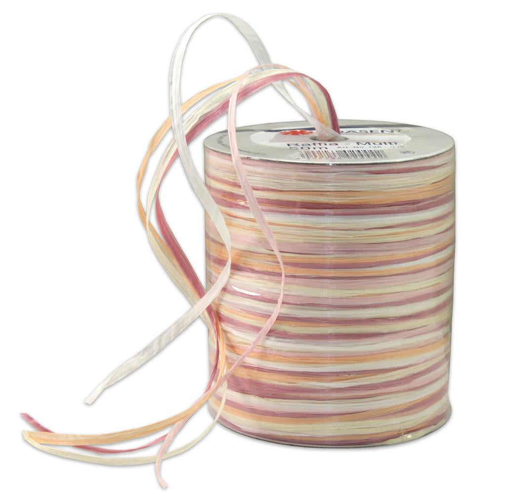 Pattberg Geschenkband Viskose, matt, mehrfarbig – 2 mm × 50 m