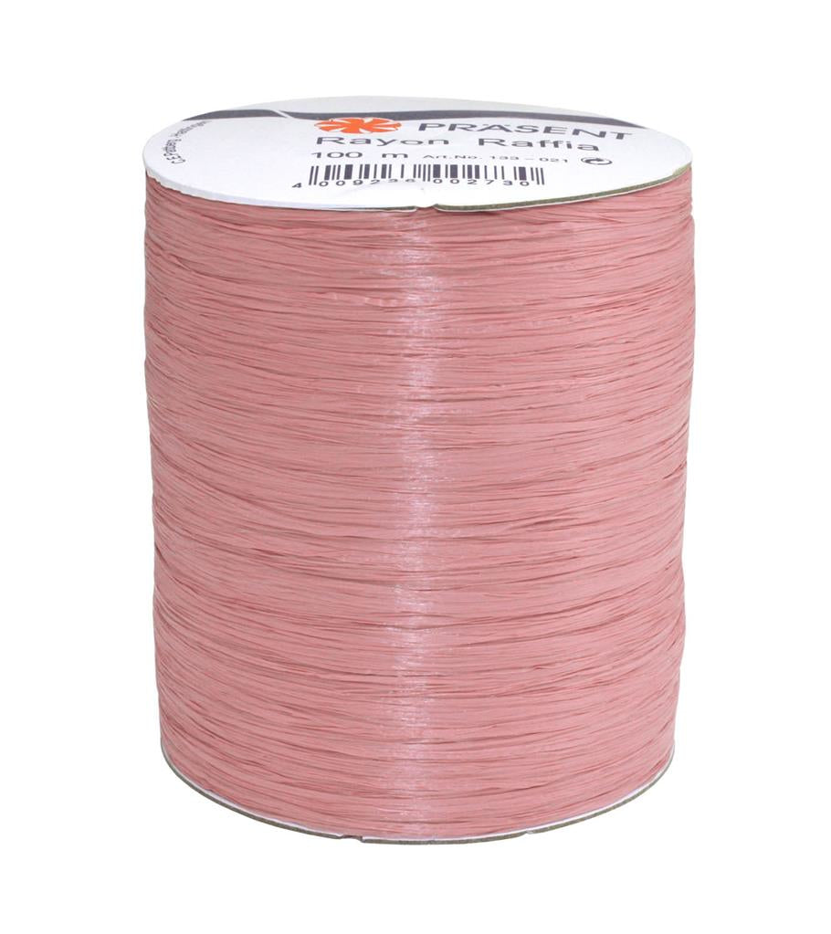 Pattberg Geschenkband Viskose Altrosa – 5 mm × 100 m