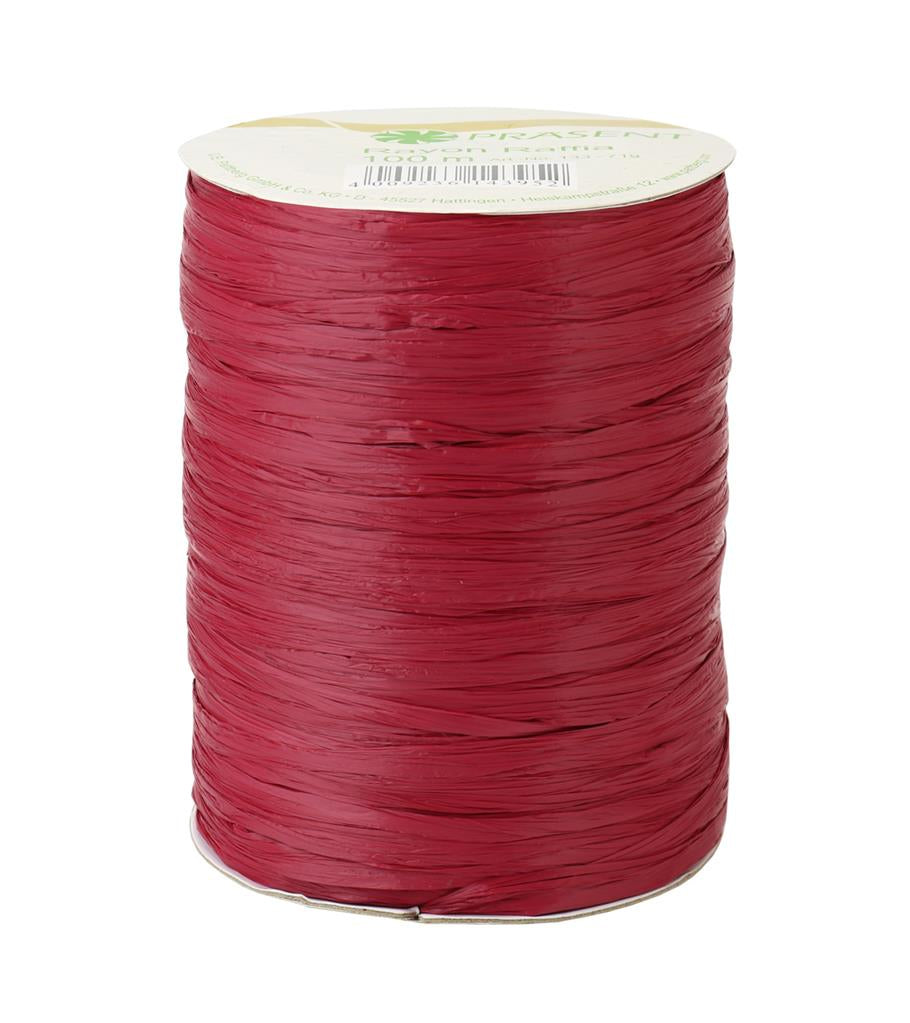 Pattberg Geschenkband Viskose Bordeaux – 5 mm × 100 m