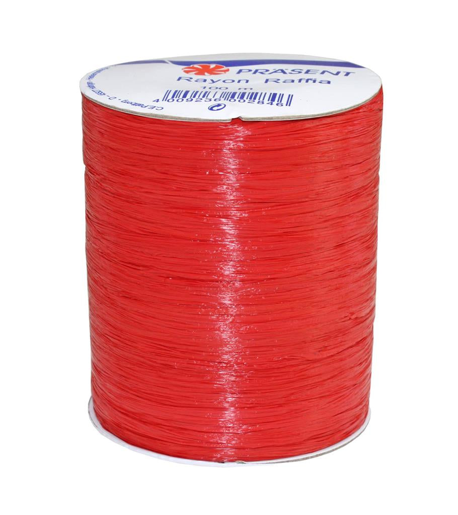 Pattberg Geschenkband Viskose Rot – 5 mm × 100 m – 1 Stk.
