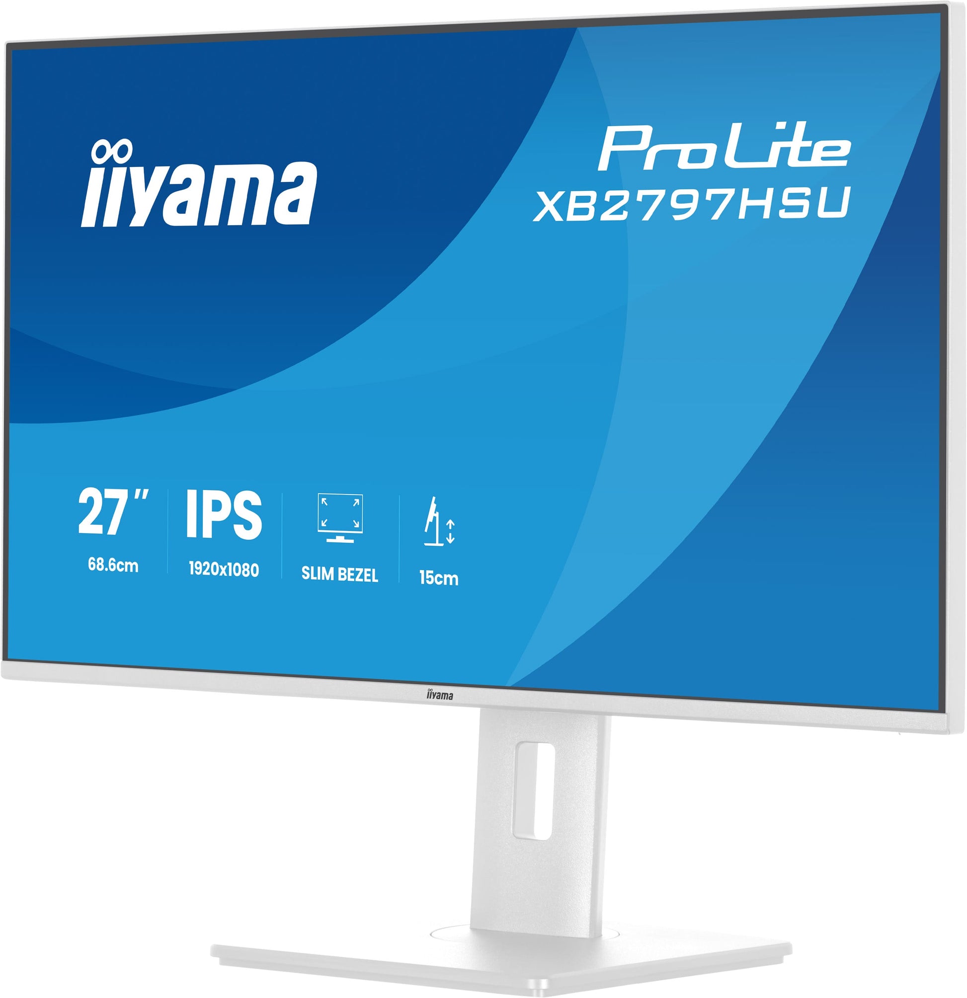 iiyama XB2797HSU-W1 – 27", 1920 × 1080 (Full HD), IPS, 120 Hz, USB-C 5 W
