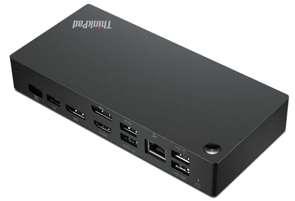 Lenovo ThinkPad Universelle Dockingstation – USB-C, 2× DP, 1× HDMI, 5× USB-A, 135 W PD, GbE, 3,5 mm Audio, für W