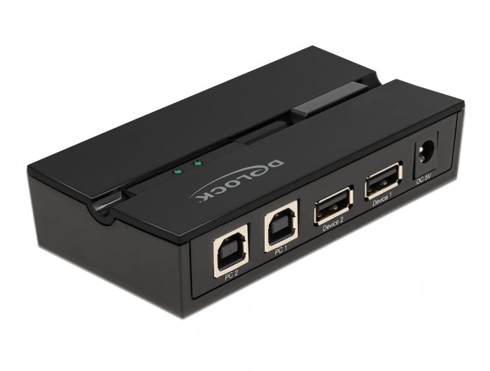 DeLOCK 11492 – 2-Port USB 2.0 Switch – 0,48 Gbit/s, Tasten