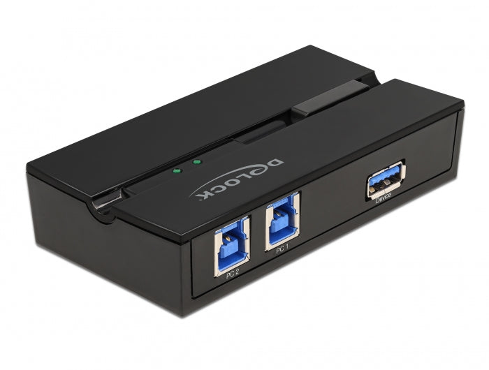DeLOCK 11495 – 2-Port USB 3.0 Switch – 5 Gbit/s, USB-A/USB-B, Tasten
