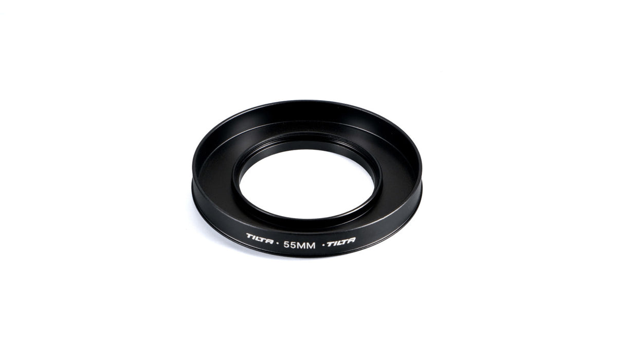 Tilta MB-T15-55 Filterhalter-Adapterring – 55 mm – Aluminium – für Mini Clamp-on Matte Box – Schwarz