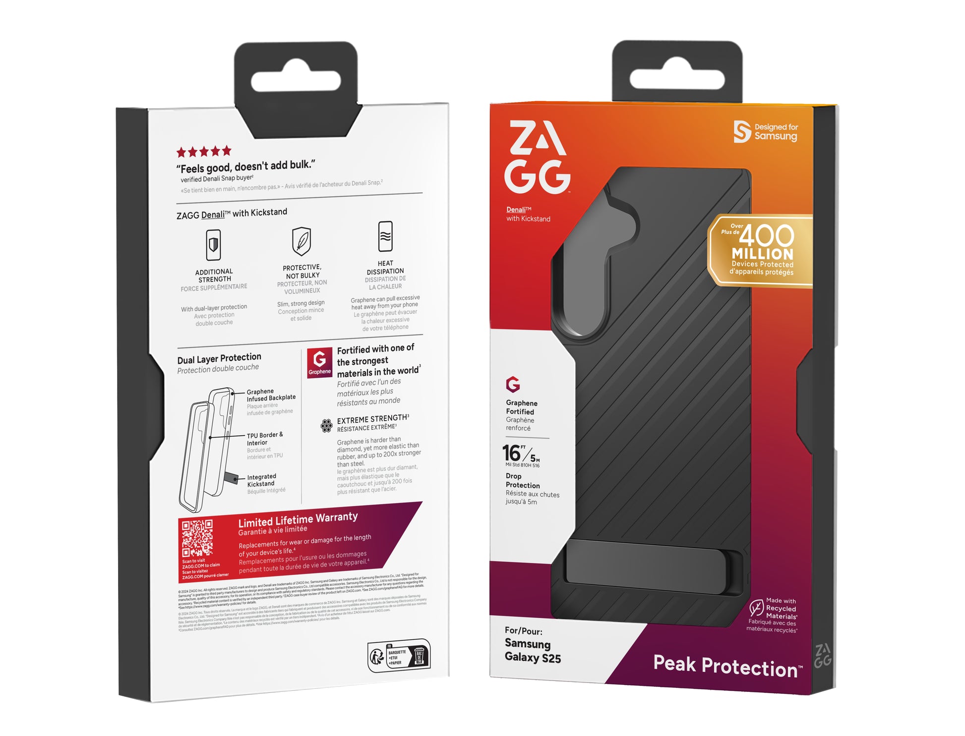 ZAGG Backcover DENALI KS – für Samsung Galaxy S25 – Black Lion