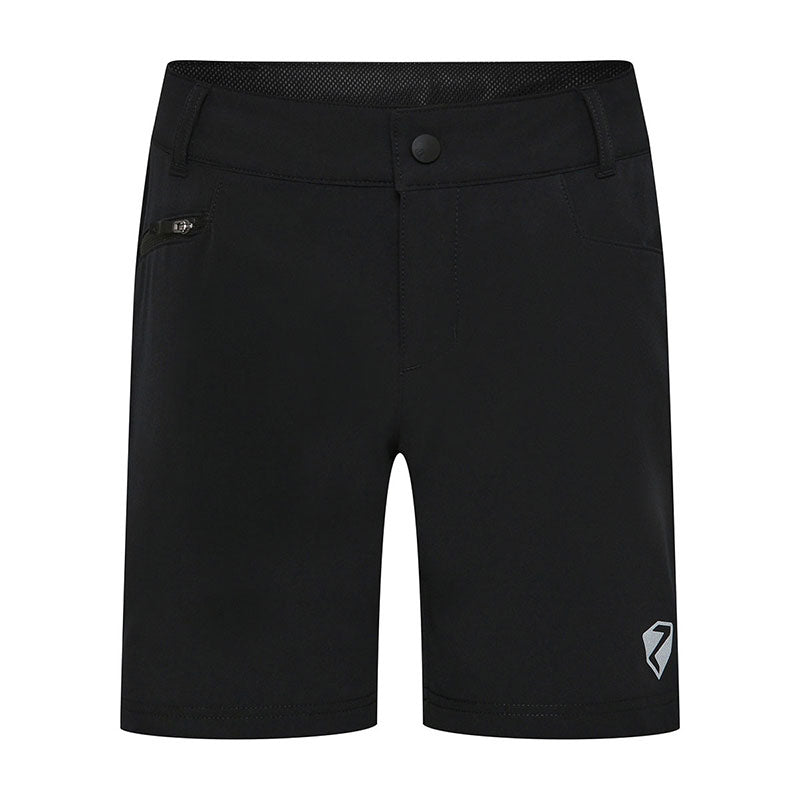 Ziener Velohose – Gr. 140, 1 Stück – Schwarz, Polyester, kurz, 2 Reissverschlusstaschen