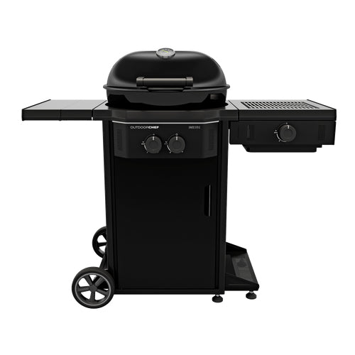Outdoorchef Gasgrill DAVOS 570 G Pro – 8,5 kW, 2 Brenner, 57 cm Grillfläche – schwarz
