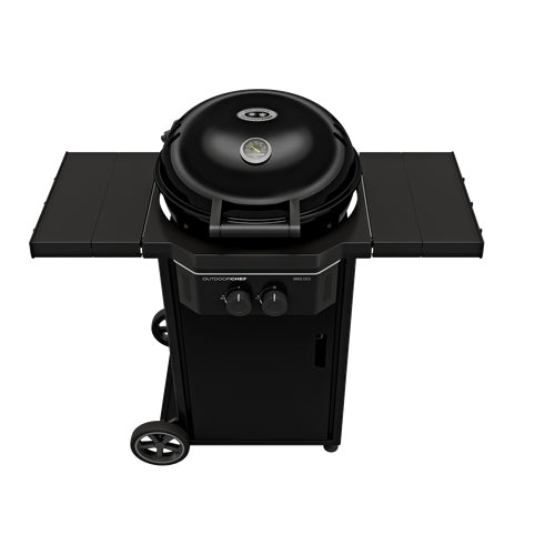 Outdoorchef Gasgrill DAVOS 570 G Pro – 8,5 kW, 2 Brenner, 57 cm Grillfläche – schwarz