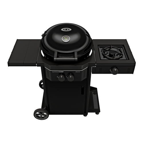 Outdoorchef Gasgrill DAVOS 570 G Pro – 8,5 kW, 2 Brenner, 57 cm Grillfläche – schwarz