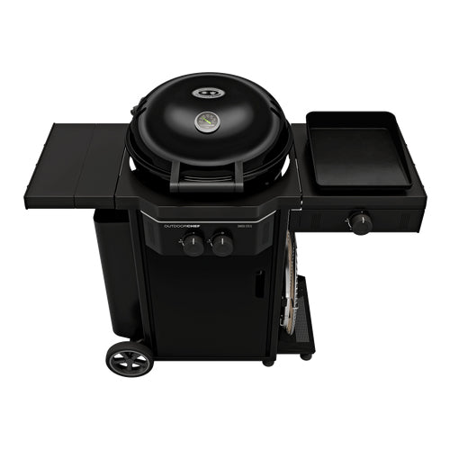 Outdoorchef Gasgrill DAVOS 570 G Pro – 8,5 kW, 2 Brenner, 57 cm Grillfläche – schwarz