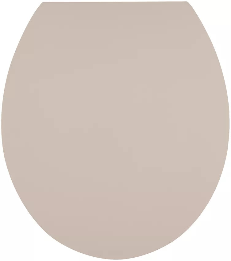 Diaqua Toilettensitz – Duroplast, Beige, mit Deckel, 38,2 × 44 cm