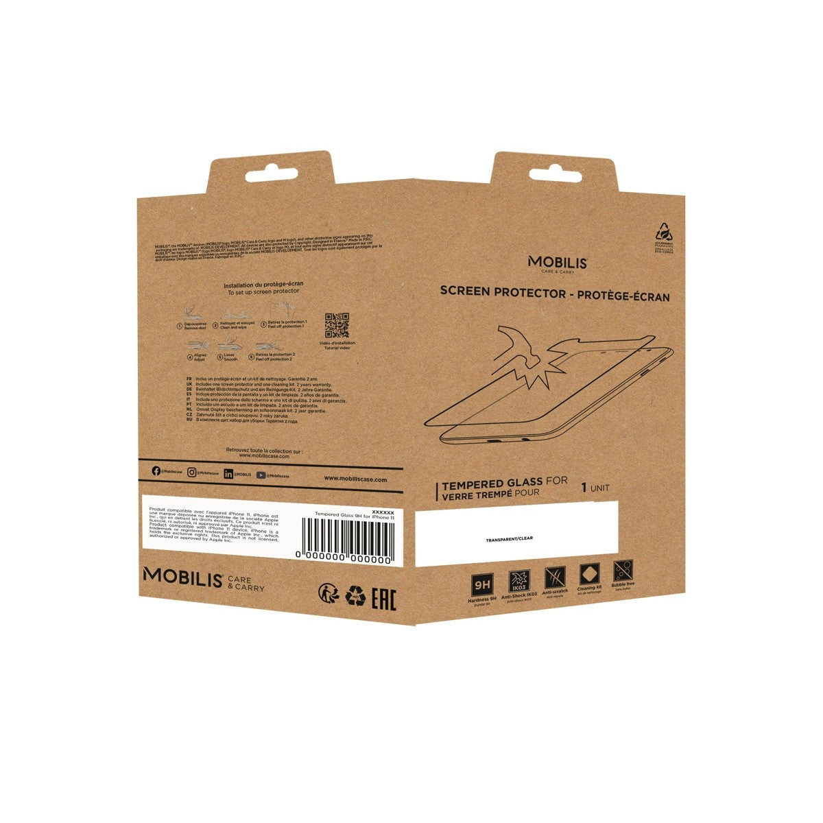 Mobilis Panzerglas für Galaxy Tab A8 10,5" – 9H, Transparent