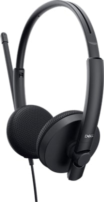 DELL WH1022 – On-Ear Headset – Kabelgebunden, Boom-Mikrofon, Geräuschunterdrückung – Schwarz – für Windows/Mac