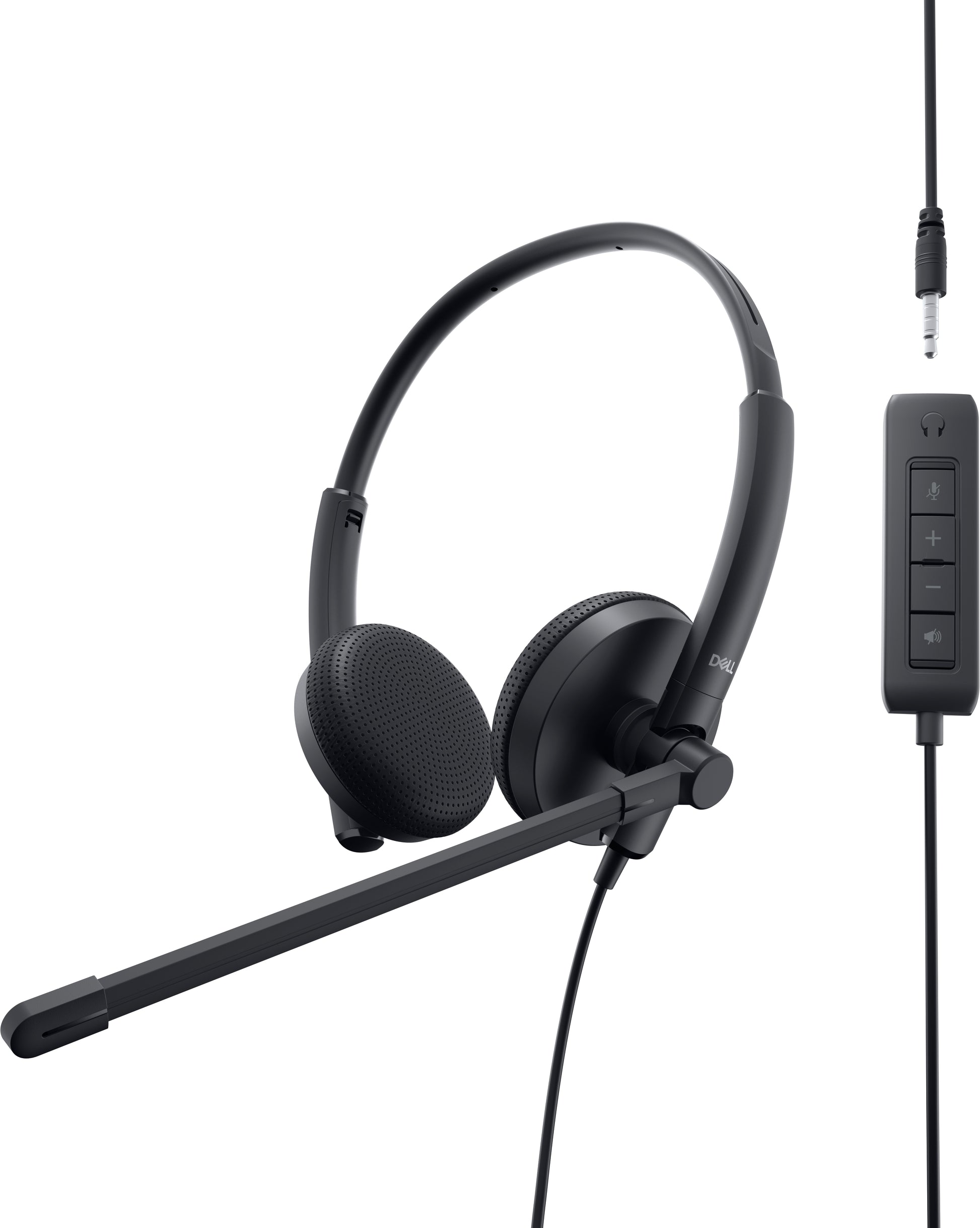 DELL WH1022 – On-Ear Headset – Kabelgebunden, Boom-Mikrofon, Geräuschunterdrückung – Schwarz – für Windows/Mac