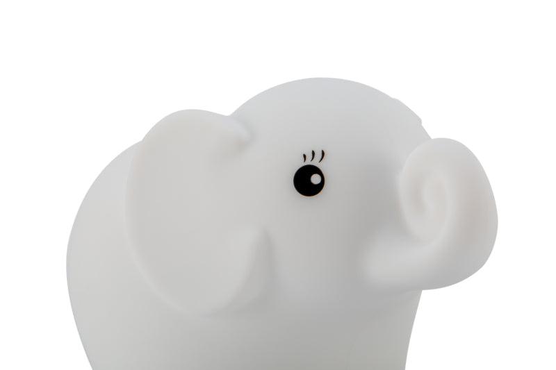 Pauleen Nachtlicht Night Elephant – 40 lm, mehrfarbig, Akku 24 h, IP20 – Weiss
