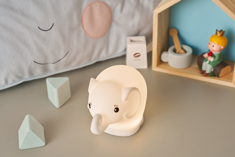 Pauleen Nachtlicht Night Elephant – 40 lm, mehrfarbig, Akku 24 h, IP20 – Weiss