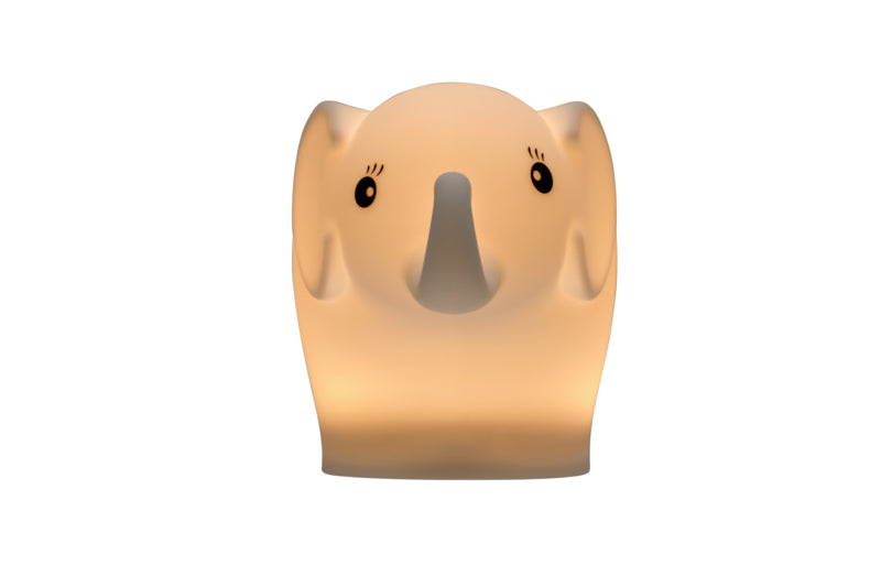 Pauleen Nachtlicht Night Elephant – 40 lm, mehrfarbig, Akku 24 h, IP20 – Weiss