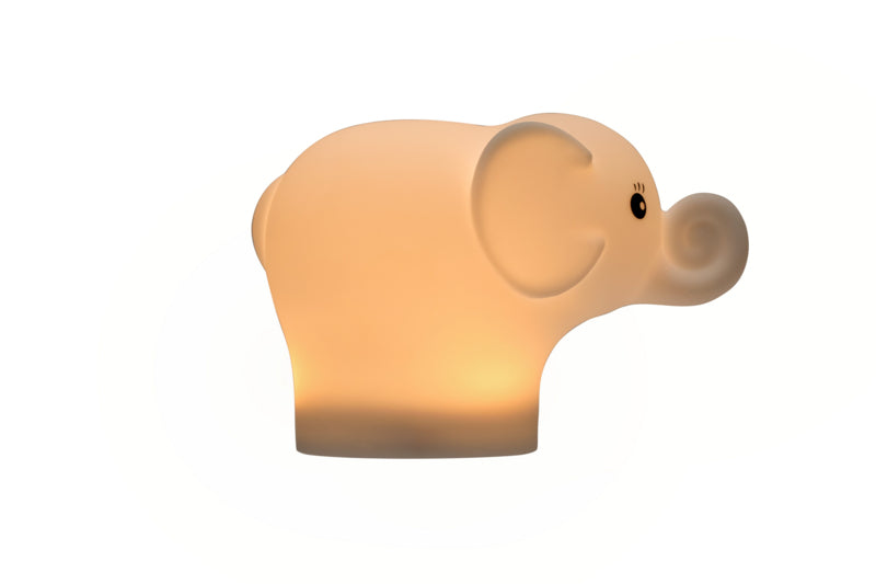 Pauleen Nachtlicht Night Elephant – 40 lm, mehrfarbig, Akku 24 h, IP20 – Weiss