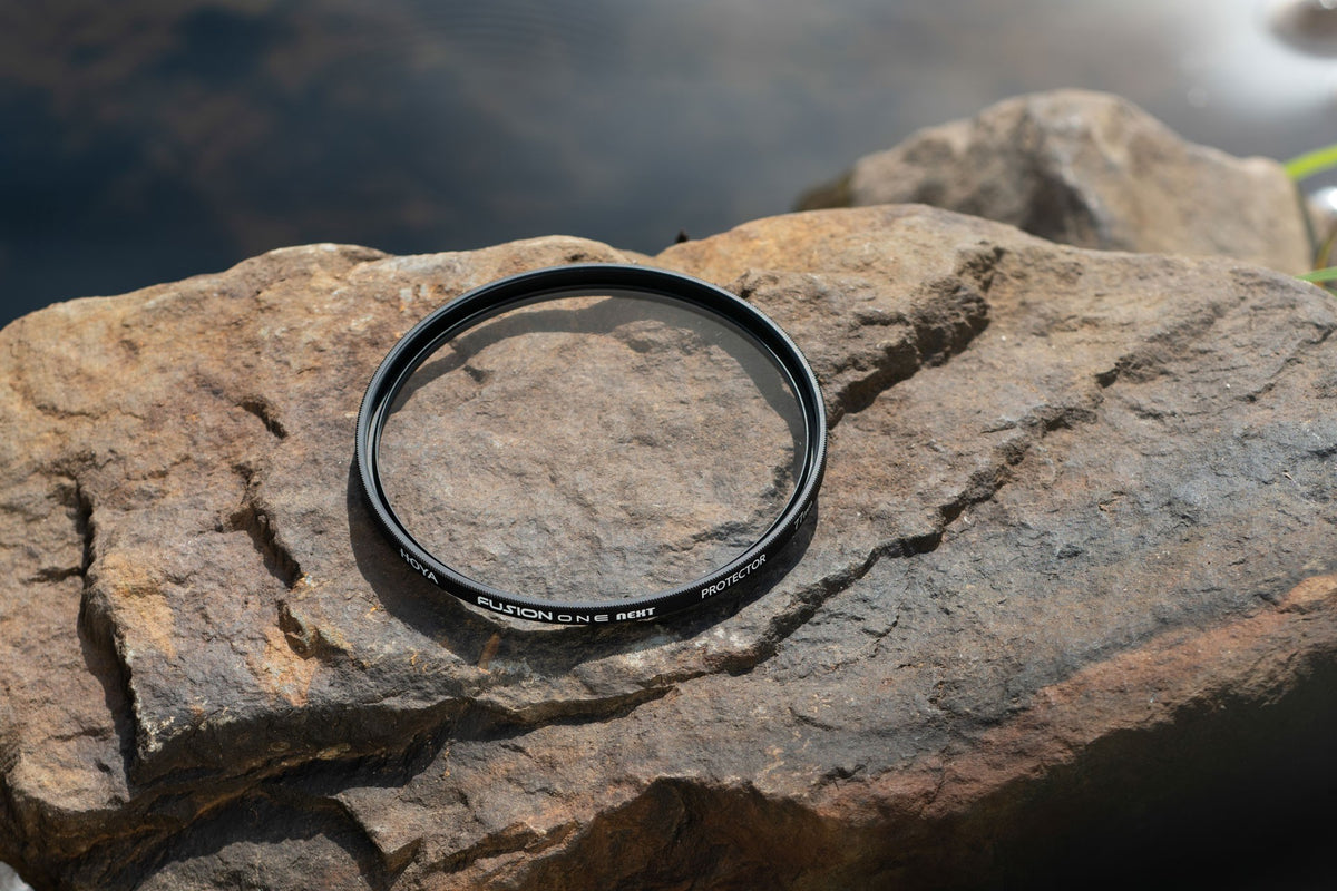 Hoya Fusion ONE Next Protector Filter 46 mm – Aluminium, wasserabweisend – für Objektive mit 46 mm Gewinde