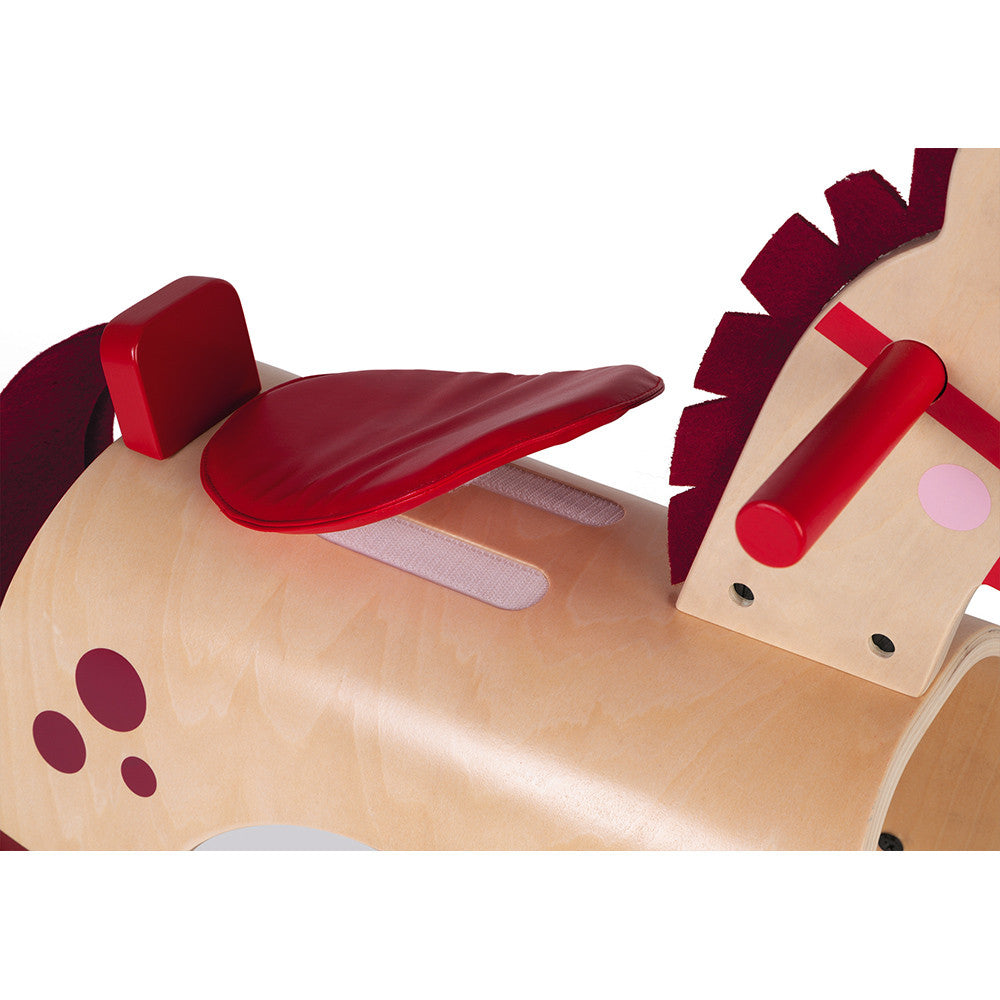 JANOD Schaukelpferd Pony – max. 17 kg – 62 × 43,5 × 33,5 cm – 1 Stück – ab 1 J. – Holz – holzfarben – FSC