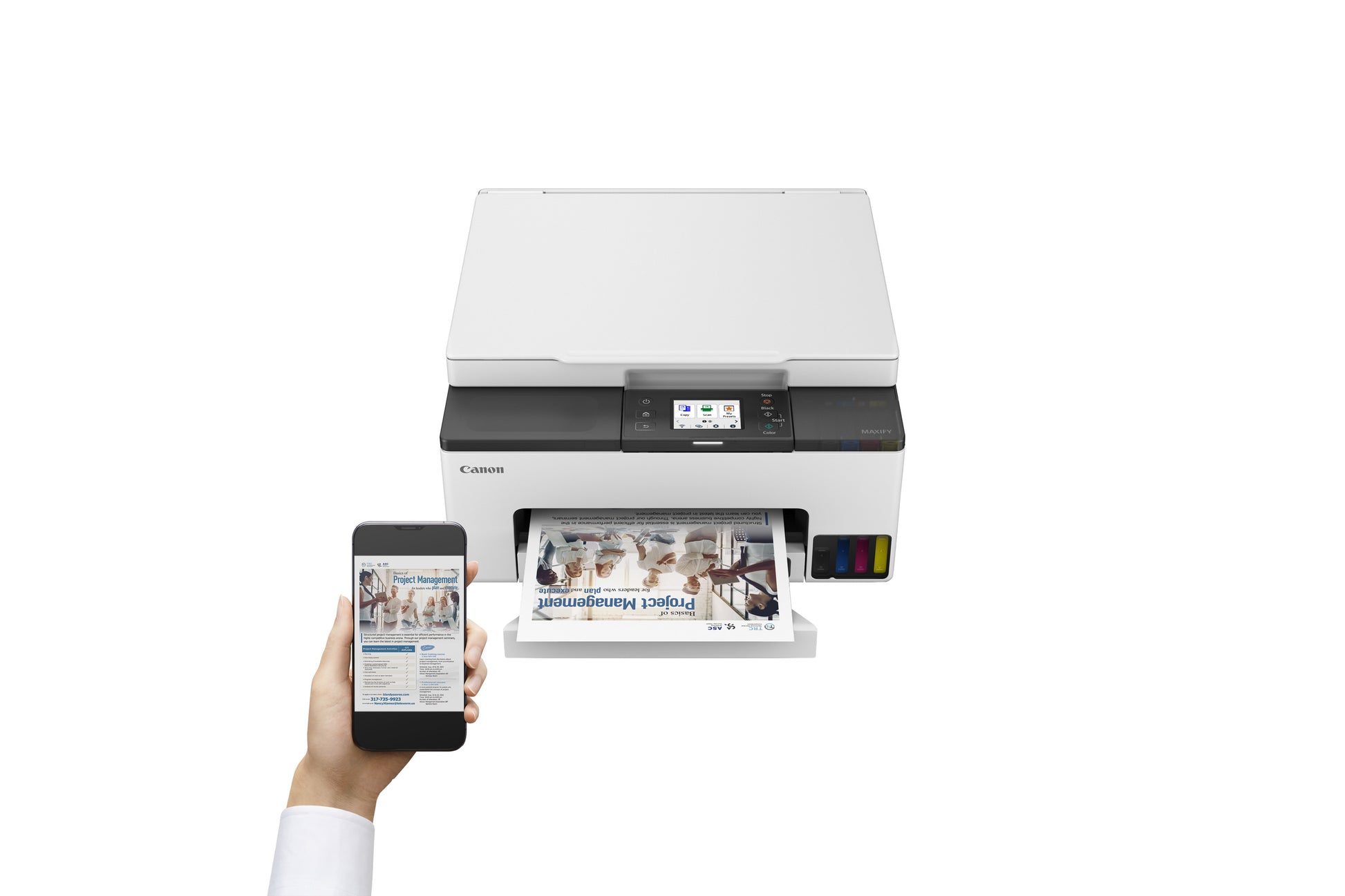 Canon MAXIFY GX1050 – Farbiges Tintenstrahl-MFP A4, 3-in-1 – USB/LAN/WLAN – Duplex – 10 ppm S/W, 15 ppm Farbe