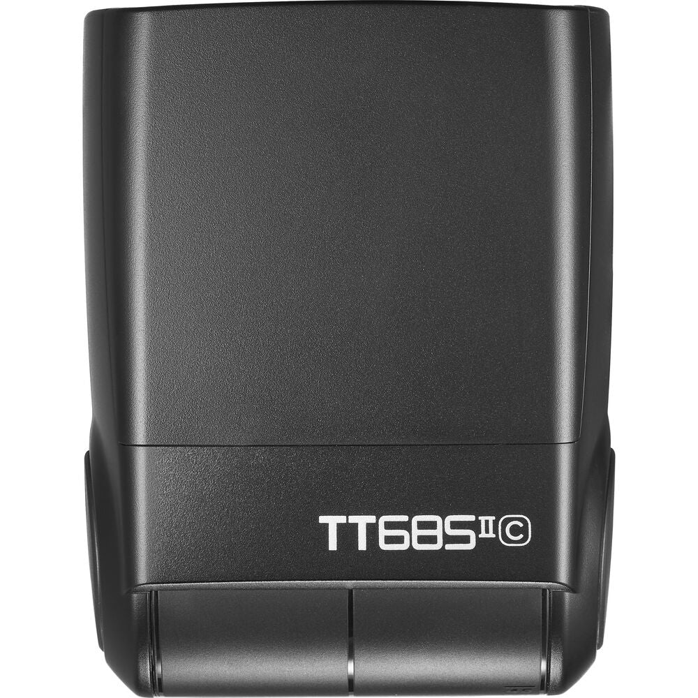 Godox TT685C II Blitzgerät – Leitzahl 60, 20–200 mm, 4× AA – für Canon – Schwarz