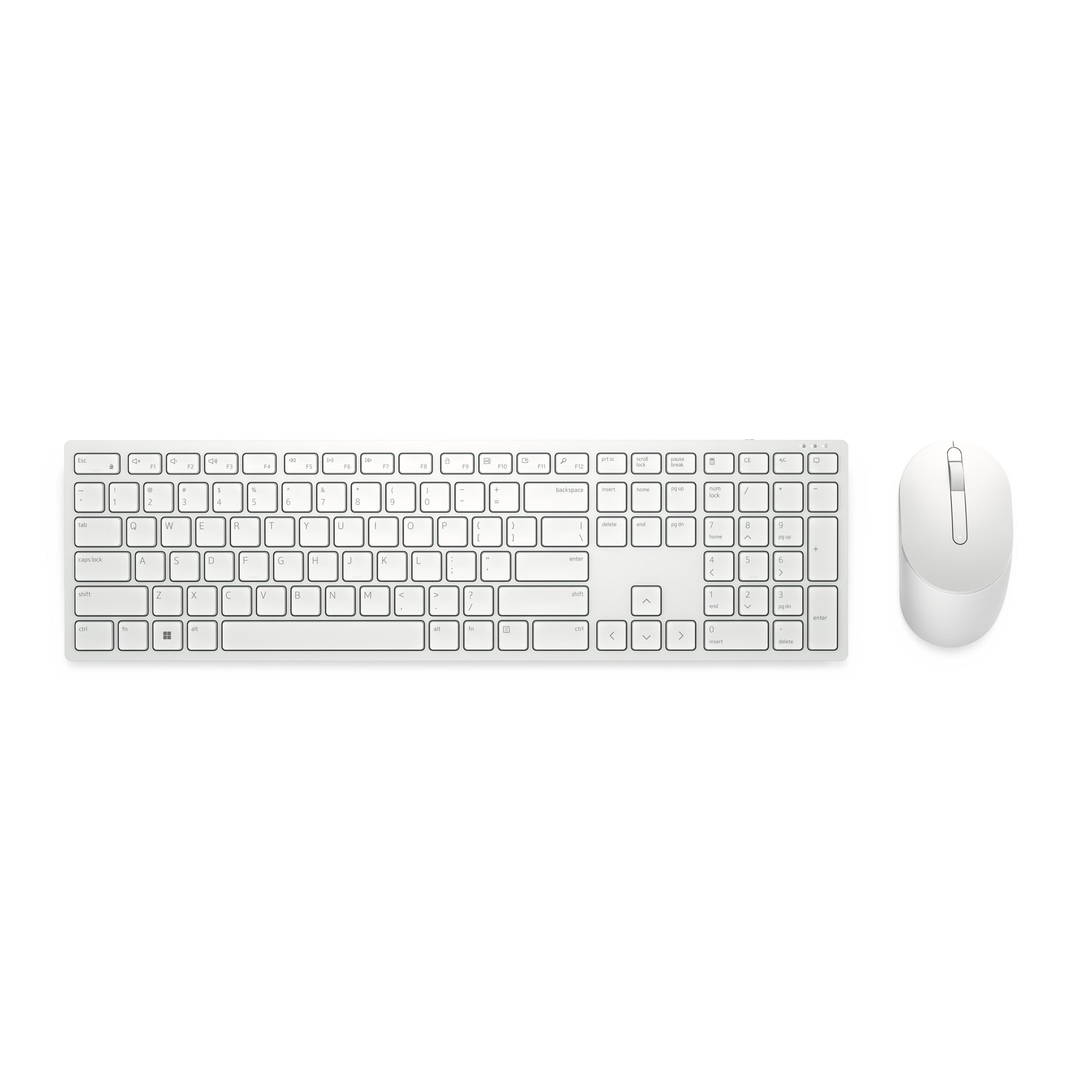 Dell KM5221W – Tastatur- und Maus-Set – 2,4 GHz – QWERTY (US-INT) – Weiss