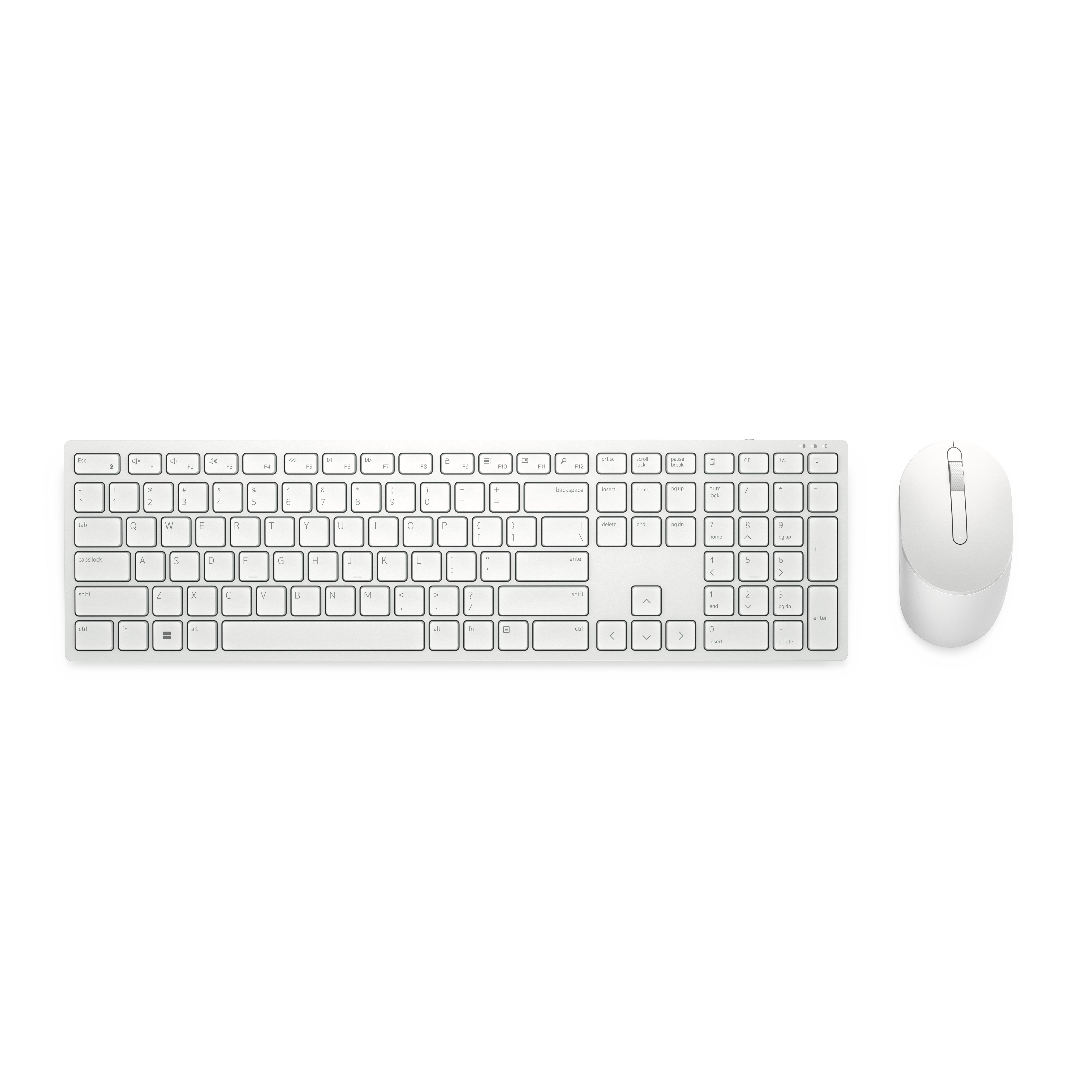 Dell KM5221W – Tastatur- und Maus-Set – 2,4 GHz – QWERTY (US-INT) – Weiss