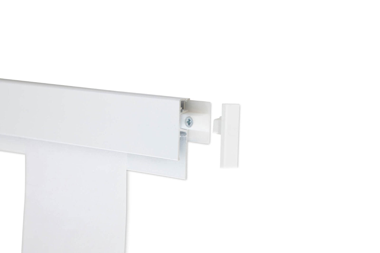 MAULgrip Klemmschiene – zum Anschrauben – Weiss – Aluminium – 1'000 × 50 mm