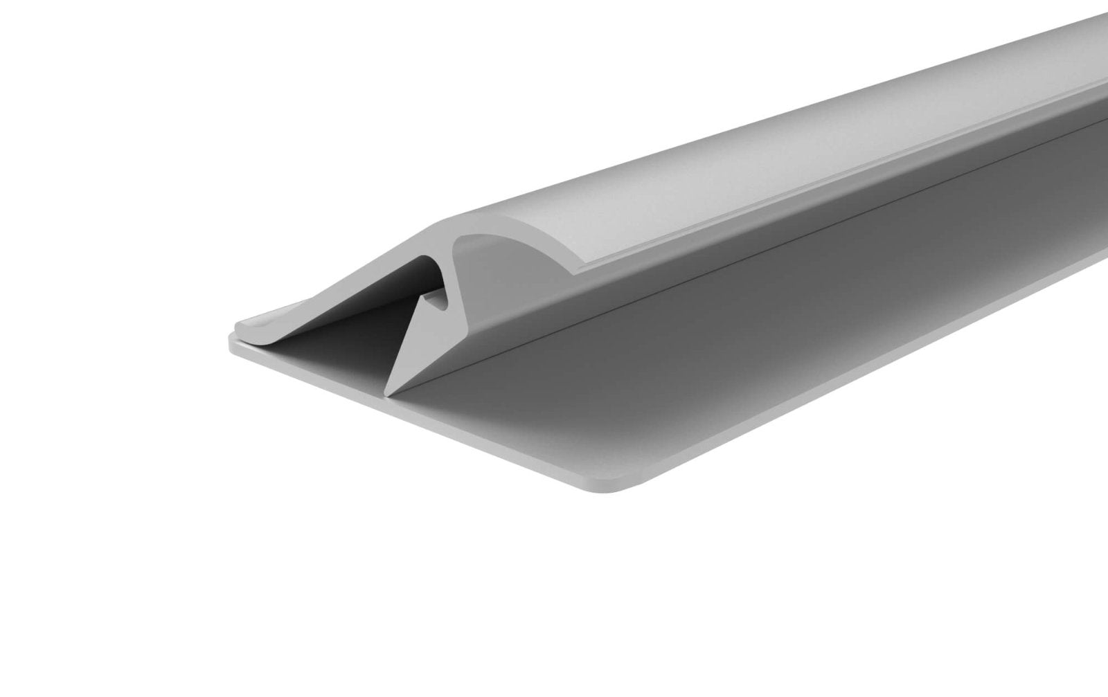 MAUL Magnetleiste – 156 × 40 mm, silber, selbstklebend