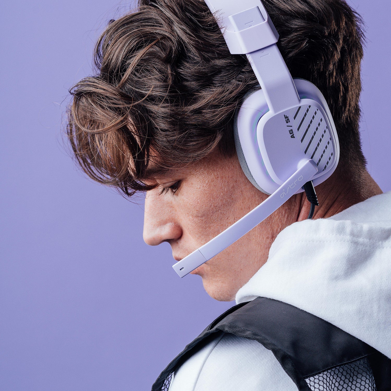 ASTRO Gaming A10 Starkiller – Over-Ear Gaming-Headset – 3,5 mm Klinke, abnehmbares Kabel – Grau/Lila