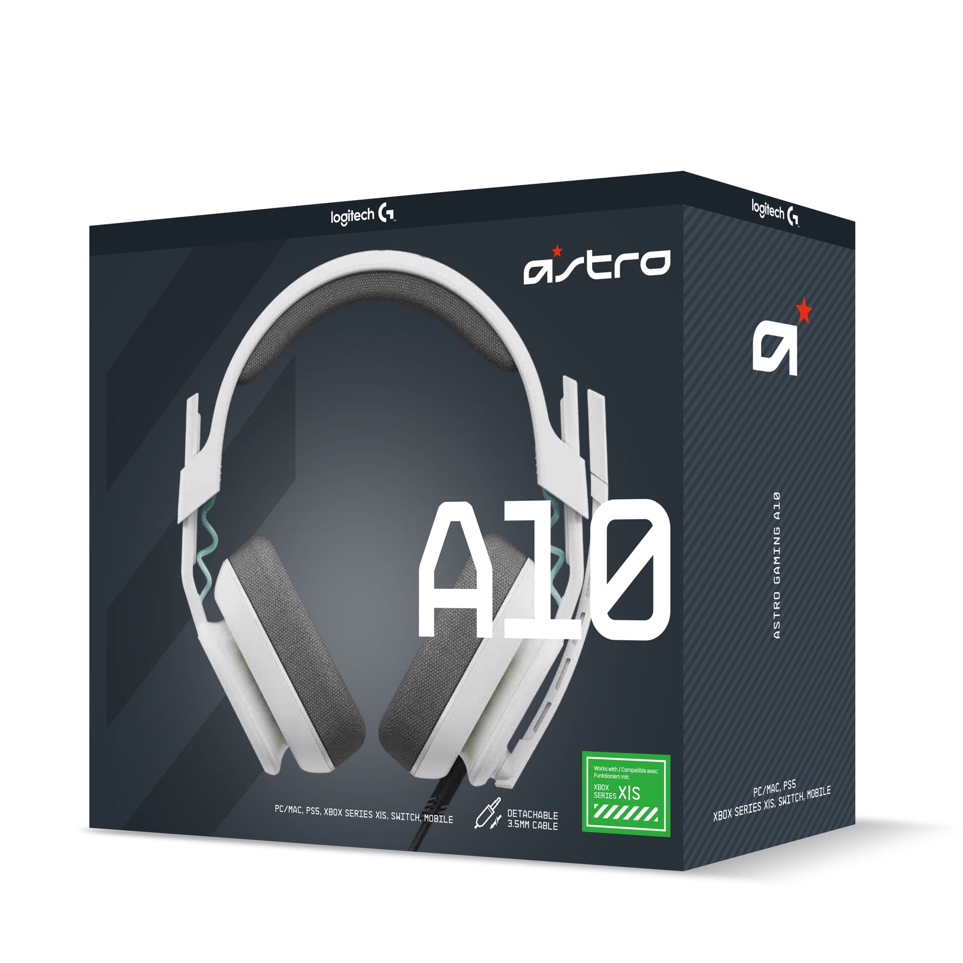 ASTRO Gaming A10 Headset – Kabelgebunden, Weiss