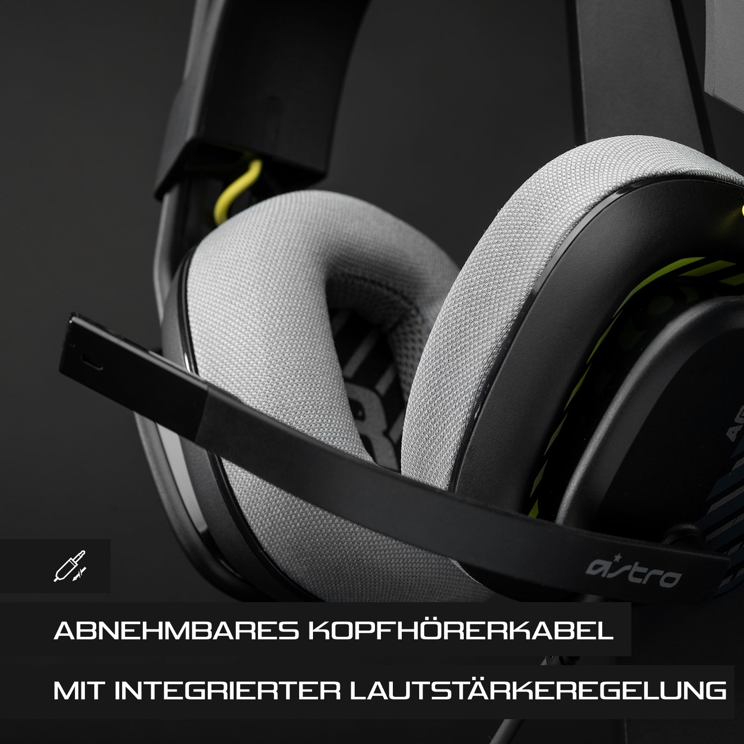 ASTRO Gaming A10 Gaming-Headset – Over-Ear, Stereo, Kabelgebunden, 3,5 mm Klinke, Schwarz