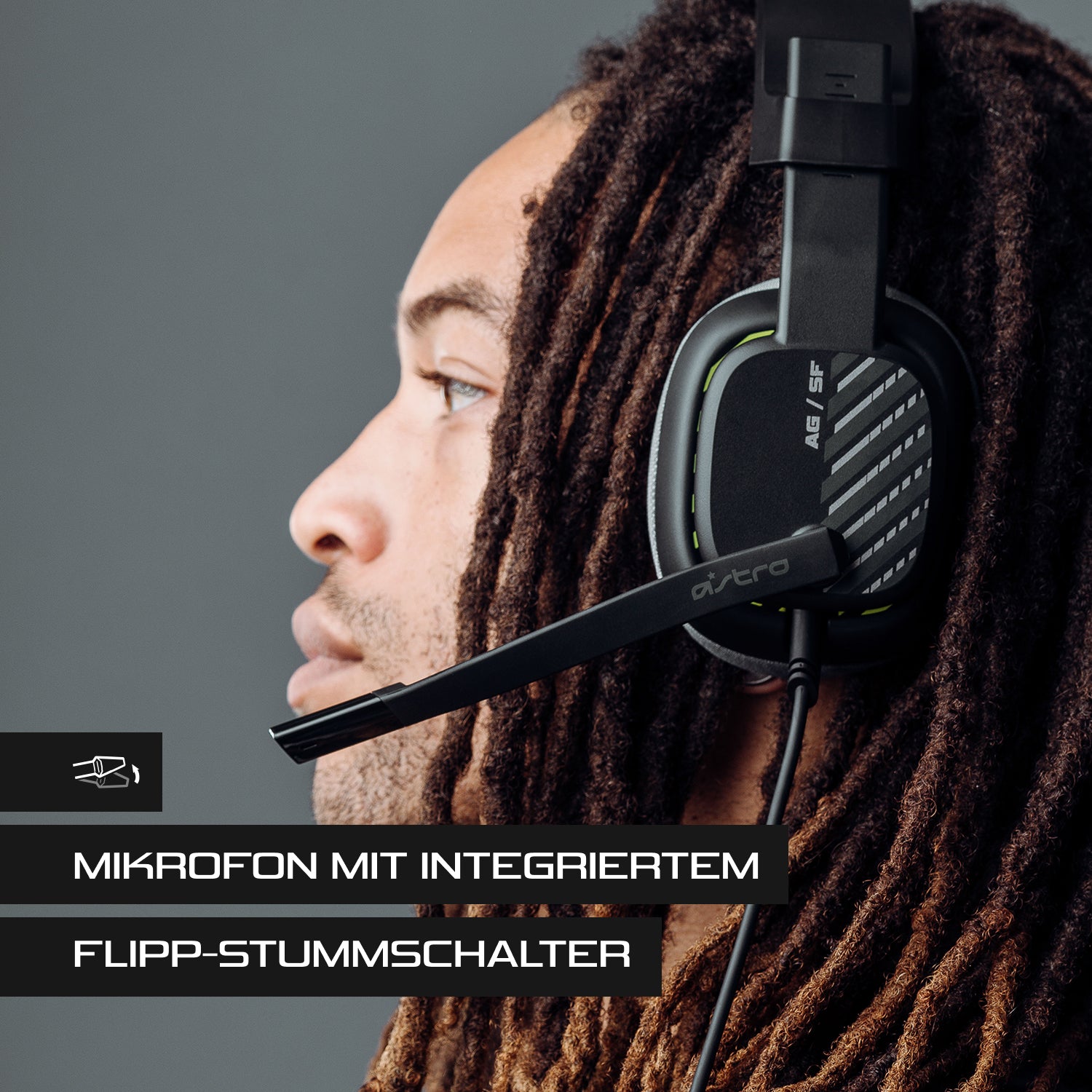 ASTRO Gaming A10 Gaming-Headset – Over-Ear, Stereo, Kabelgebunden, 3,5 mm Klinke, Schwarz