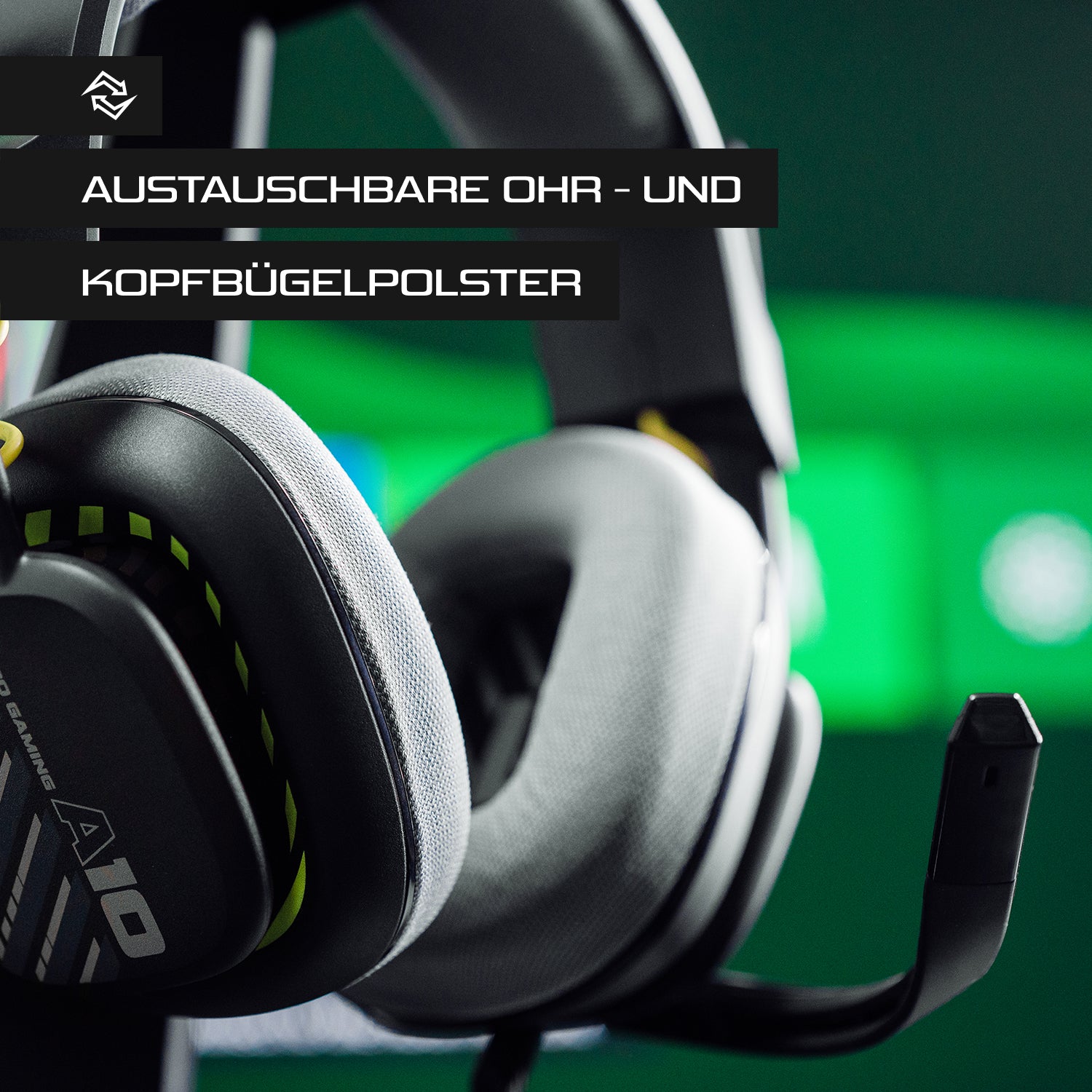 ASTRO Gaming A10 Gaming-Headset – Over-Ear, Stereo, Kabelgebunden, 3,5 mm Klinke, Schwarz