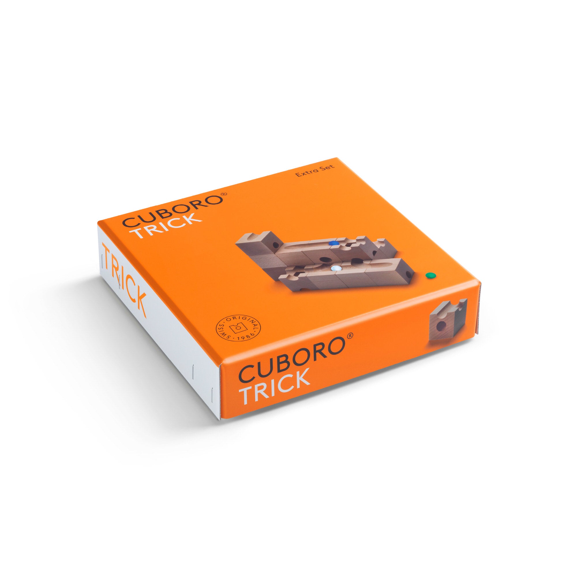 Cuboro Trick Murmelbahn – 21-teilig – ab 8 Jahren – Buche