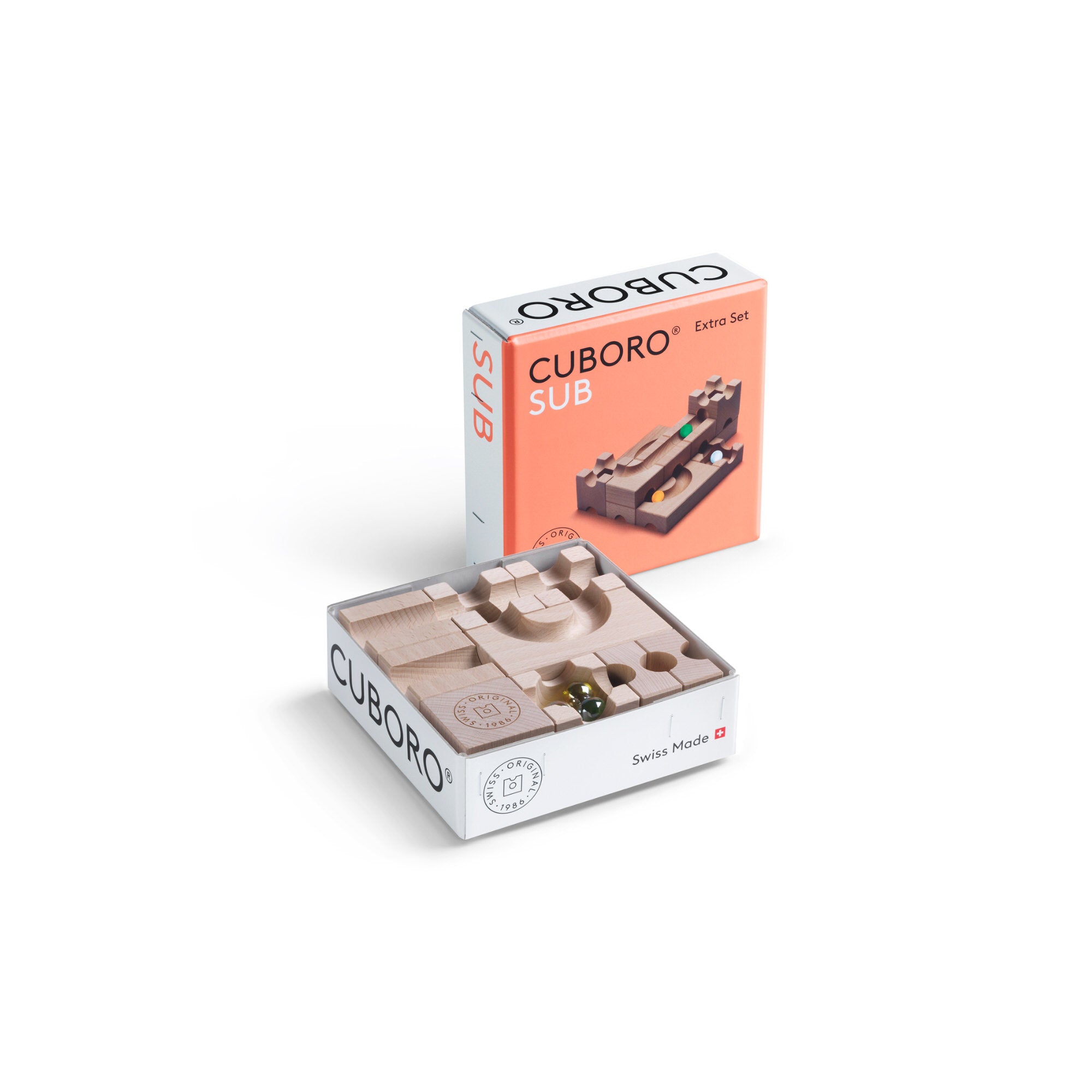 Cuboro SUB Murmelbahn – 15-teilig – ab 7 Jahren – Buche
