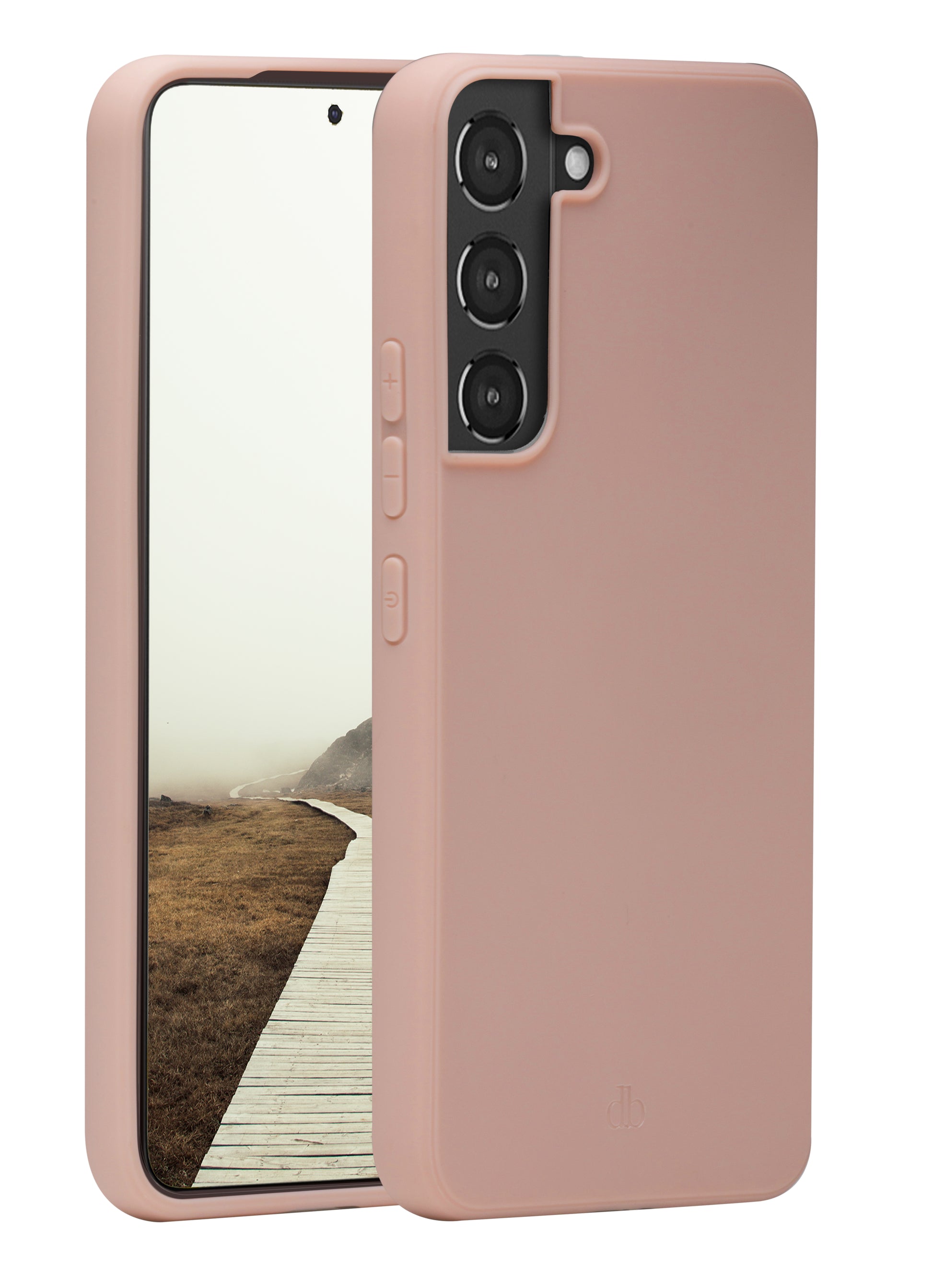 dbramante1928 Greenland – Backcover – für Samsung Galaxy S22+, Recycling-Kunststoff, Pink Sand