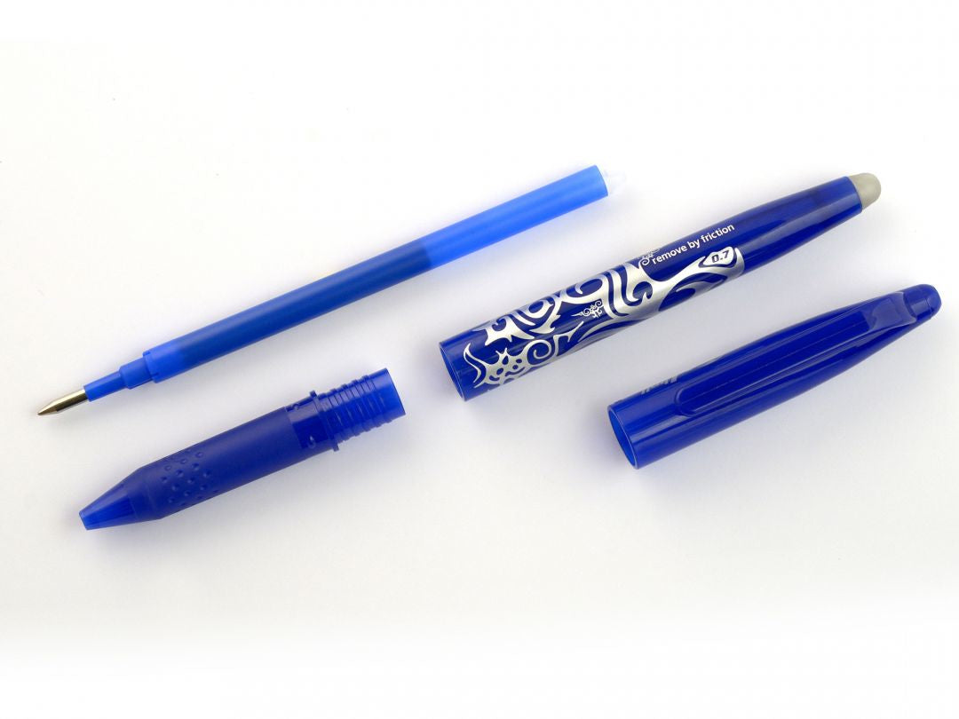 Pilot FriXion Ball – Radierbarer Tintenroller-Set mit Kappe, 0,7 mm, farbig sortiert, 5er Beutel
