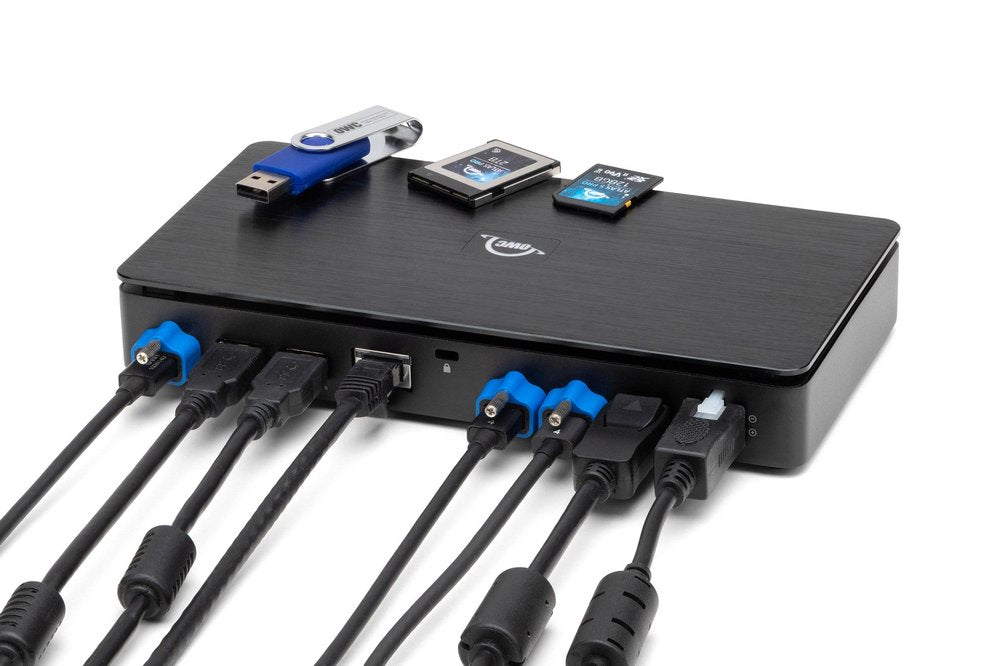 OWC Thunderbolt Pro Dockingstation – Thunderbolt 3, 1× DP, 4× USB-A, 1× USB-C, 85 W PD, 10GbE, für Windows/Mac