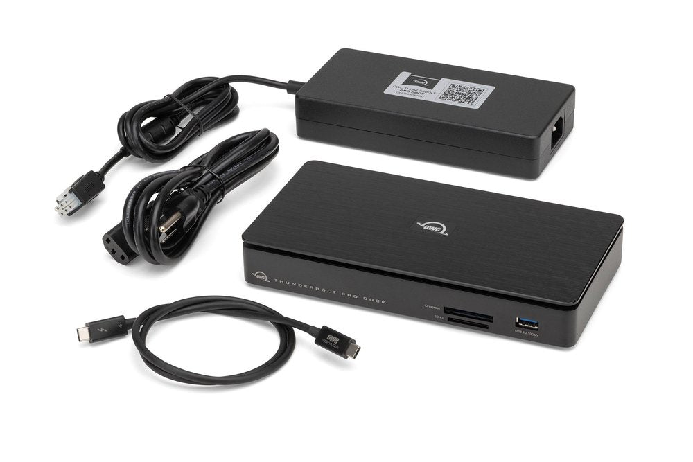 OWC Thunderbolt Pro Dockingstation – Thunderbolt 3, 1× DP, 4× USB-A, 1× USB-C, 85 W PD, 10GbE, für Windows/Mac