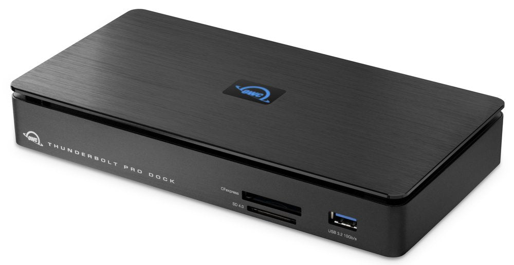 OWC Thunderbolt Pro Dockingstation – Thunderbolt 3, 1× DP, 4× USB-A, 1× USB-C, 85 W PD, 10GbE, für Windows/Mac