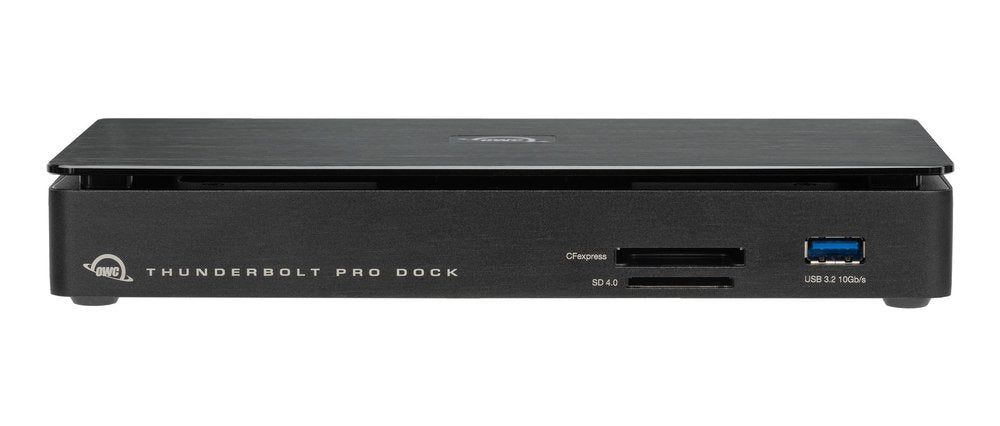 OWC Thunderbolt Pro Dockingstation – Thunderbolt 3, DP, 4× USB-A, 1× USB-C, 85 W PD, 10GbE, für Windows/Mac