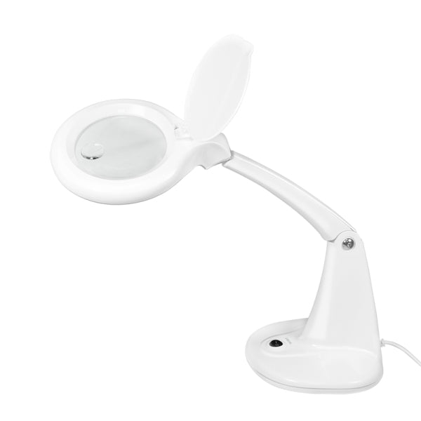 LogiLink Lupenleuchte WZ0059 – 1,75× (Spot 4×), mit LED, AC 230 V, weiss