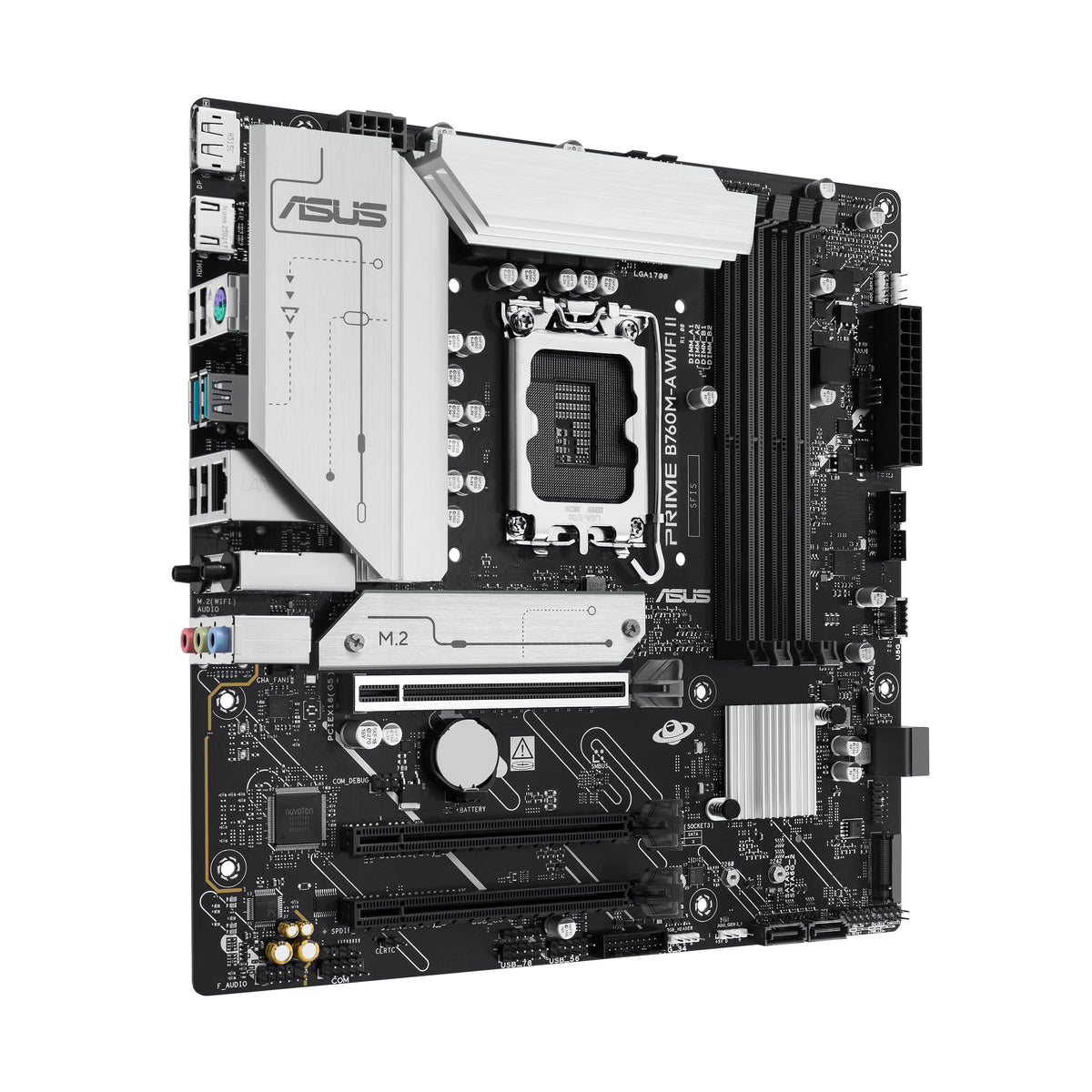 ASUS PRIME B760M-A WIFI II – Mainboard – LGA 1700, Intel B760, mATX, DDR5