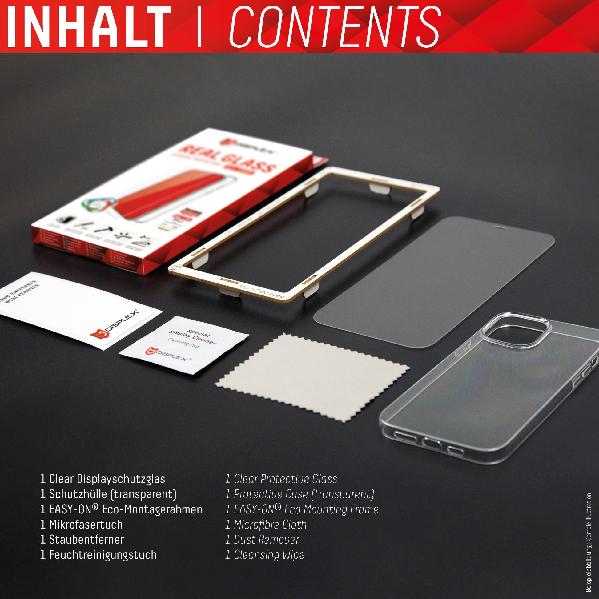 Displex Displayschutz (Panzerglas), 10H – für Galaxy S22+ – mit Applikator